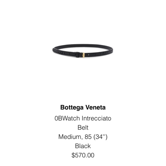 Designer Bottega Veneta Belt